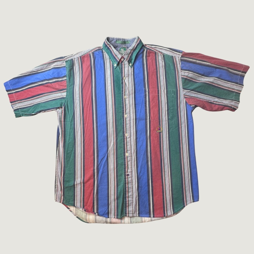 Vintage McIntosh & Seymour Shirt Men XL Soccer Gear Rugby Multi-Color Stripe